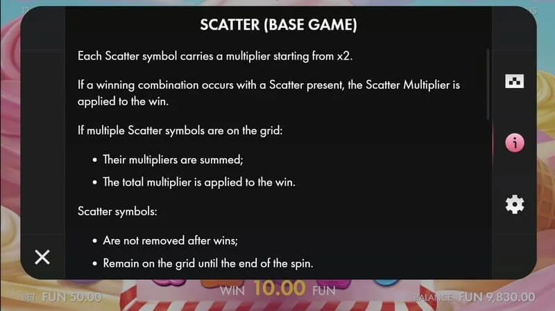 Sugar Wins - Scatter со множител